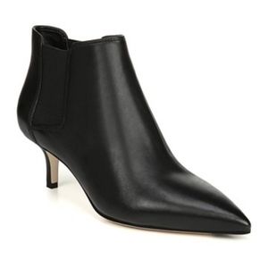 Via Spiga Maeve Black Leather Ankle Boot Sz 5.5